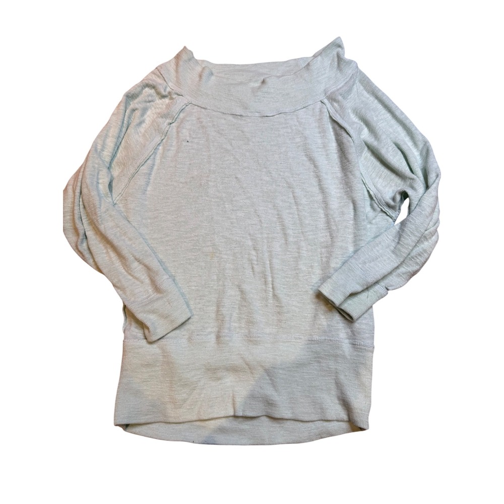 We The Free Light mint Off The Shoulder Dolman‎ Sleeve Cozy Pullover Sweater XS